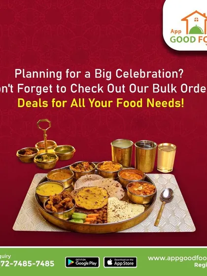 Planning a big celebration? Don't forget to check out our bulk order deals for all your food needs. This grand thali is perfect for any festive occasion.