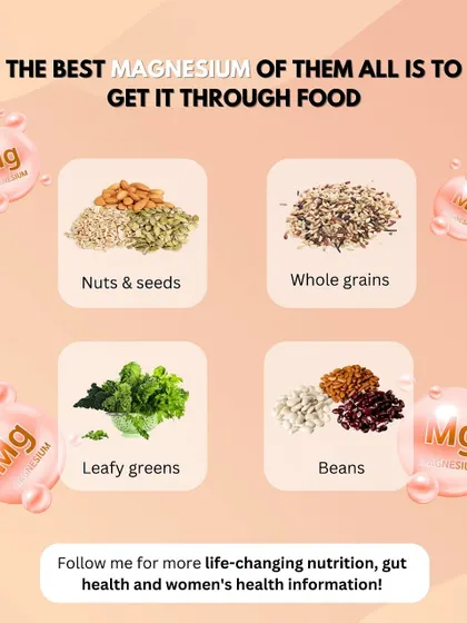 The best way to get magnesium is through food. Nuts, seeds, whole grains, leafy greens, and beans are all excellent natural sources of this essential mineral.