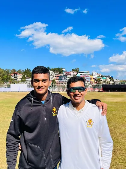 A great partnership on and off the field. Our U-19 duo, wicketkeeper Aashish Mahesh and off-spinner Mohsin Khan, after a solid performance for Karnataka in the Cooch Behar Trophy.