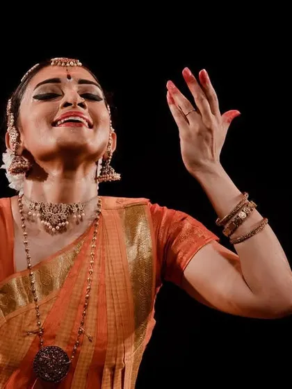 A moment of pure bliss, captured by a photographer who has followed my journey for years. This is from the "SARVASYA" performance.