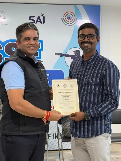 We congratulate our coach Ramesh Mali on successfully completing the ISSF 'B' Judges Course. We are committed to the continuous professional development of our coaching staff.