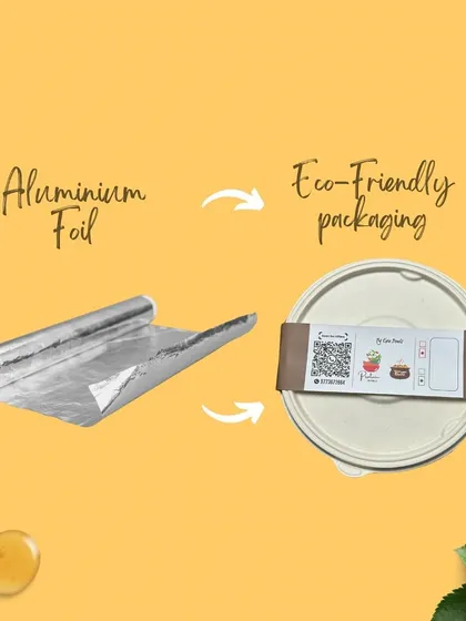 Our commitment to health extends to our packaging. We use eco-friendly, biodegradable containers instead of aluminum foil to ensure your food is safe and our planet is protected.