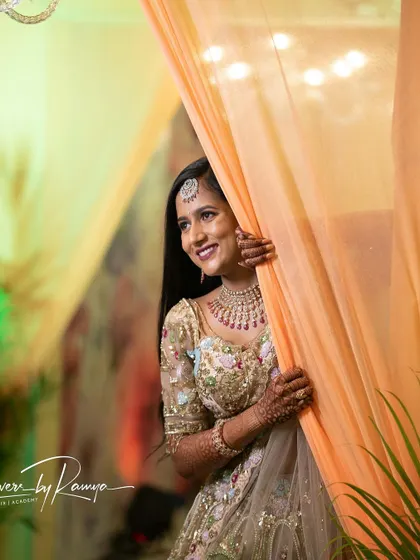 A beautiful, candid shot of the bride.