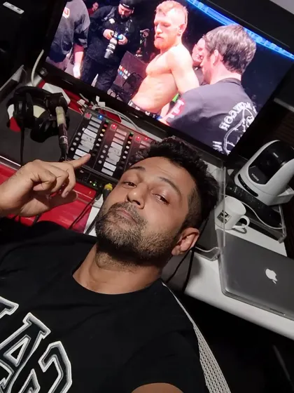 In the studio at Sony Sports Network, archiving the legend of Conor McGregor for the Hindi-speaking audiences of India.