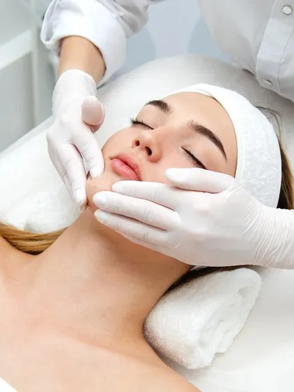 A glimpse into a facial treatment at my clinic. Professional treatments are designed to address your specific skin needs, whether it's deep cleansing, hydration, or rejuvenation, in a safe and controlled environment.