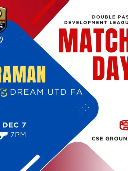 U19 matchday announcement for our game against Dream UTD FA in the DPDL.