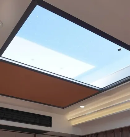 I love adding features like this skylight in our Space Capsule homes. It floods the room with natural light during the day and offers a view of the stars at night.