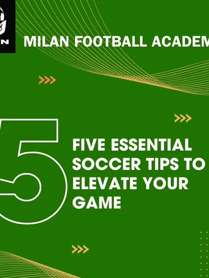 This graphic introduces a series of five essential soccer tips to elevate your game. We believe in continuous learning and providing our players with the knowledge to improve.