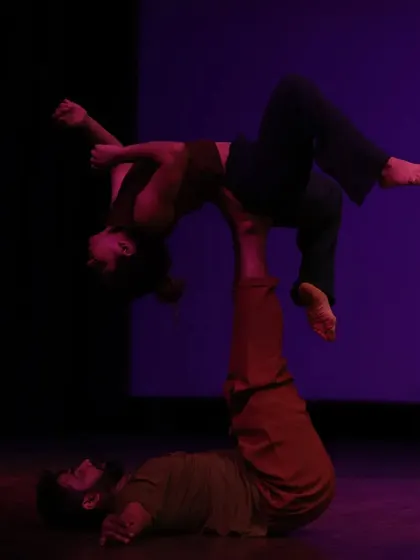 Trust, strength, and connection are at the core of our partner work. This is a moment from our contemporary acro performance, showcasing the athleticism and artistry we bring to every choreography.