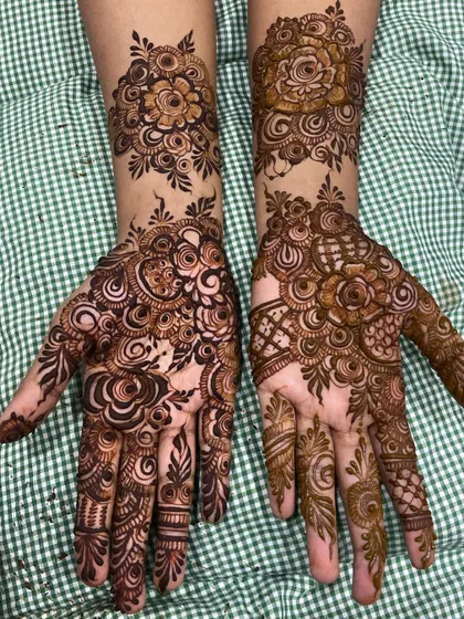 The same floral designs, showing consistency in style and application.