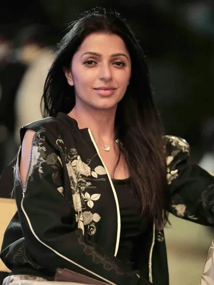 A classic portrait of actress Bhumika Chawla. My experience allows me to capture timeless and graceful photos of public figures.