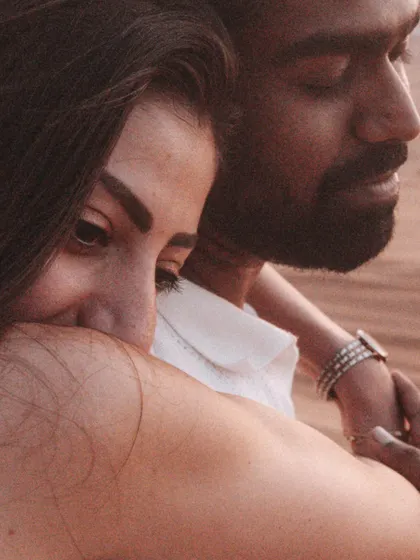 True connection is found in the quiet moments. This intimate close-up focuses on a gentle embrace, showcasing the soft, candid emotion that I strive to capture in every pre-wedding portrait.