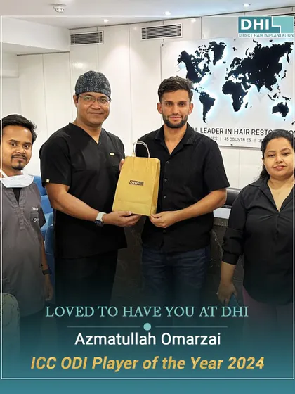 **ICC's #1 ODI All-Rounder Visits DHI:** It was a pleasure to host cricketer Azmatullah Omarzai at our clinic. Our team, including our doctor, was delighted to welcome the champion and provide him with our expert care.