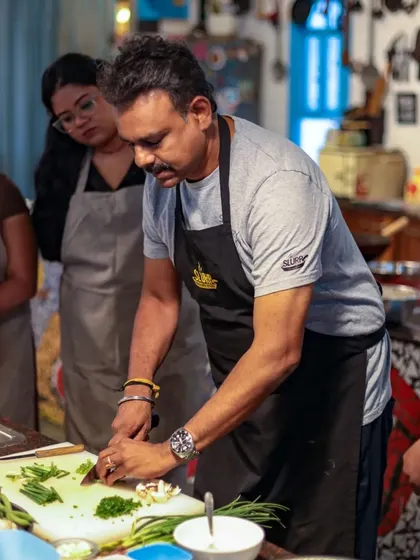 Chef Sushil provides one-on-one guidance, ensuring every student understands the technique and the reasoning behind it.