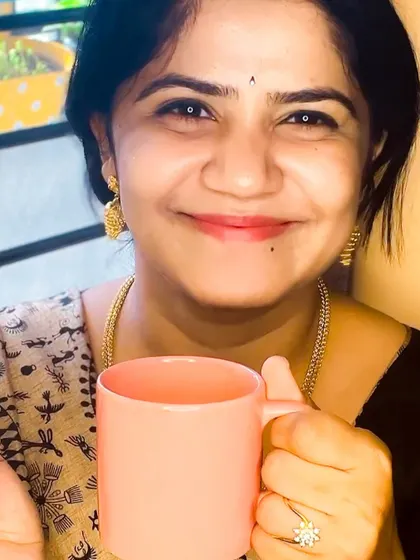 A simple smile over a cup of chai. These are the small joys that make up a beautiful life.