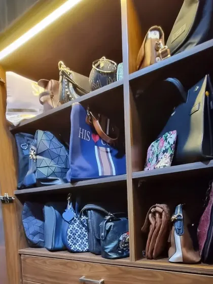 A new month is a great time to refresh your spaces. Here, we organized this handbag collection to improve visibility and encourage the client to use and enjoy her bags more often.