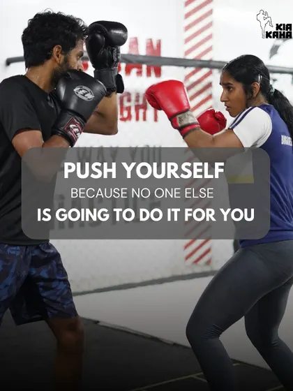 This is your motivation. You have to push yourself, because no one else is going to do it for you. We provide the tools and support, but the drive comes from within.
