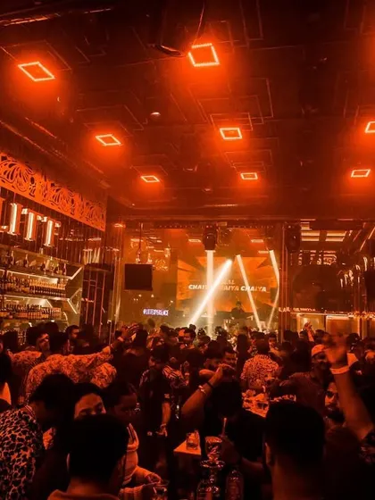Another angle of the packed floor at Club LITT in Kolkata.