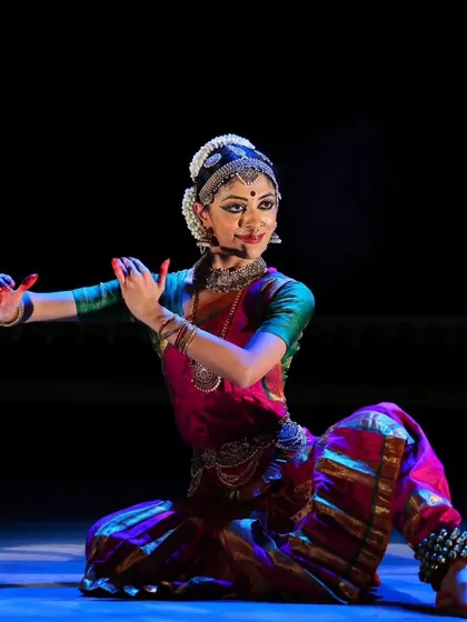 A moment of complete immersion in the story of Krishna and the Gopikas. Every performance is an ode to the hero of my heart, capturing the essence of love and devotion through the language of Bharatanatyam.