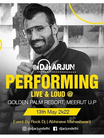 Performing in Meerut, UP. This shows my reach in key cities in Uttar Pradesh, making me a great choice for weddings in the region.