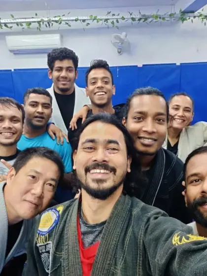 A tight-knit group photo that shows the strong bonds forged through shared effort and trust.