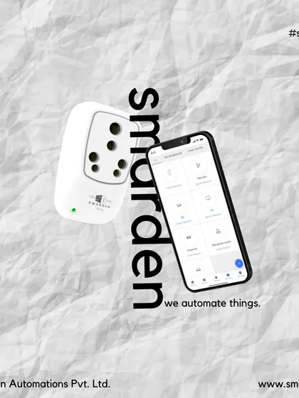 Discover smart control. This portable Smart WiFi Plug lets you control and schedule appliances from your phone, saving energy and adding convenience.