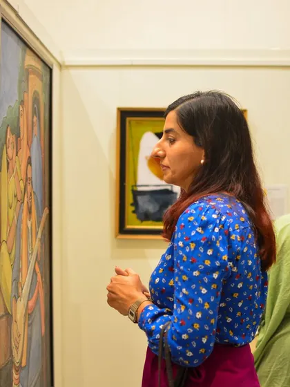 A snapshot of our visitors during 'The Masters and The Modern 2024'. Your heartfelt encouragement and repeated visits fuel our passion to bring art and joy into your lives.