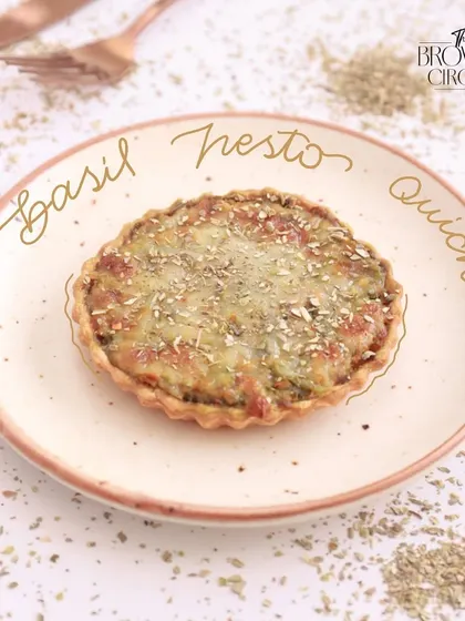 For lovers of Italian flavors, our Basil Pesto Quiche is a fresh and herby delight, perfect for a light meal or snack.