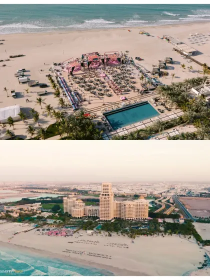 This is what it looks like when love commands an entire oceanfront. We captured this grand destination wedding at the Waldorf Astoria in Dubai, where two tons of flowers were used to create a stage worthy of Preet and Rishabh's epic story.