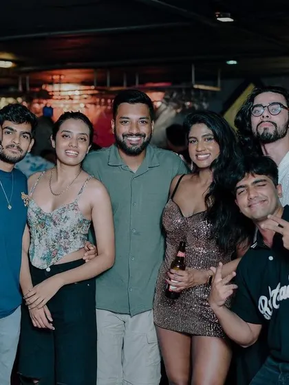 A snapshot with some of the regulars and friends at BOHO. It feels like a big family party every week.