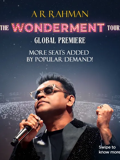 Announcing more seats by popular demand. We listen to our audience and work to accommodate more fans, as shown in this announcement for new seating sections at The Wonderment Tour.
