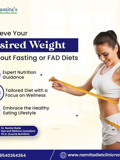 You can achieve your desired weight without fasting or fad diets. My approach is based on expert nutrition guidance and tailored diet plans that focus on long-term wellness and a healthy eating lifestyle.