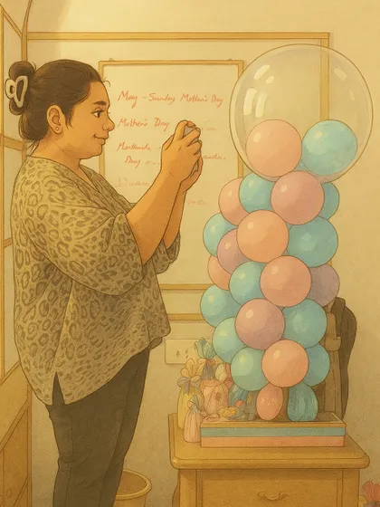 An illustration of me capturing the perfect shot of a finished hamper. It reflects the pride I take in my work and my passion for sharing it with you.