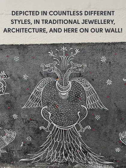 Our design practice is deeply rooted in Karnataka's rich heritage. We are proud custodians of vintage blocks featuring local motifs like the Gandabherunda, a mythological two-headed eagle, and silhouettes of the Vidhana Soudha.
