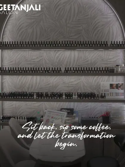 Sit back, sip some coffee, and let the transformation begin. This shot from my Lokhandwala salon captures the feeling of walking in and knowing you're in the right place for a glow-up.