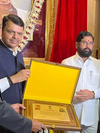 I was deeply honored when my paintings of Mahatma Phule and Savitribai Phule were unveiled at the Mantralaya by the Hon. Chief Minister and Deputy Chief Minister of Maharashtra. It is a blessing to have my art, rooted in our culture, recognized at this level.