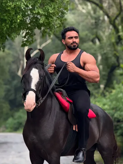 Another powerful shot, showing the bond between man and animal.