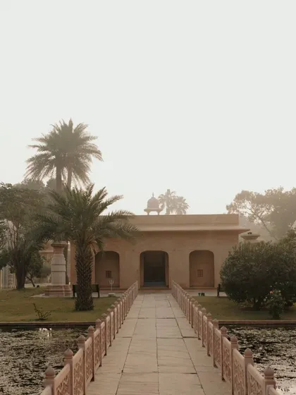 The misty morning light at The Oberoi Rajvilas in Jaipur. I believe in capturing the mood and atmosphere that makes each destination unique.