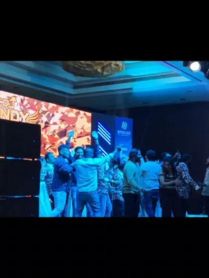 A moment of celebration on stage at the Bitsilica event.