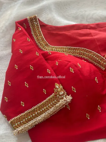 The craftsmanship is evident in the neat and precise embroidery.