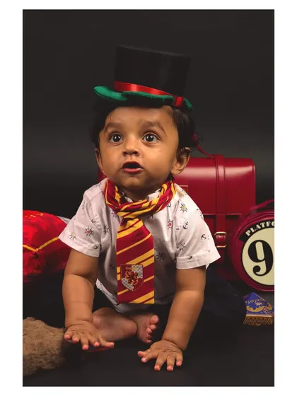 Bringing a little magic to life with a creative Harry Potter themed baby photoshoot. I love collaborating on fun ideas to capture your child's personality and create truly unique portraits.