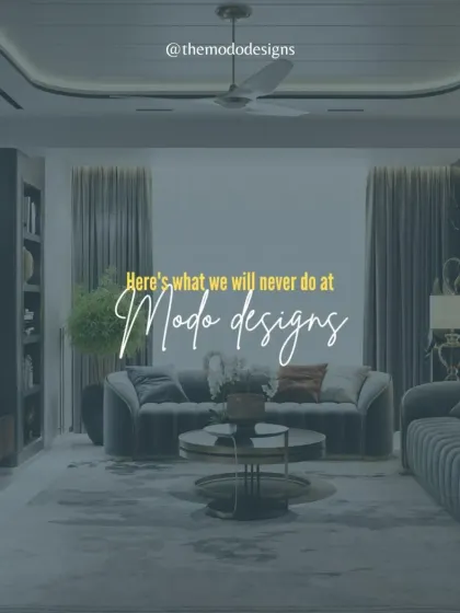 At MODO Designs, we have a clear set of principles. This series outlines what we will never do, ensuring our commitment to smart, functional, and timeless interiors.