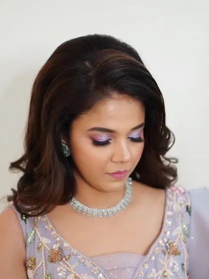 This collection of images captures more beautiful moments and angles from my engagement and cocktail makeup sessions, showcasing a range of soft and glamorous styles.