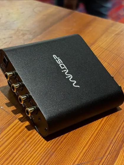 The MiniDSP 2x4 HD, a powerful and compact digital signal processor, is one of the core components we use in our training. Attendees learn how to configure this device to apply equalization and other corrections to any audio system.