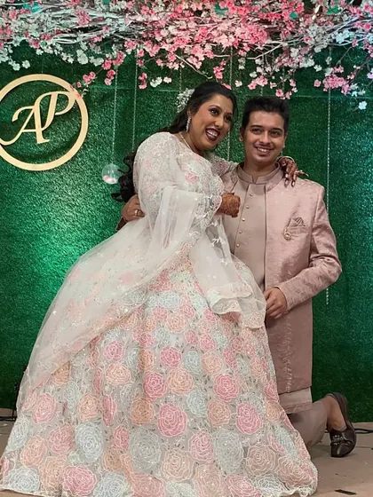Another lovely shot of the couple. The joy on their faces is priceless.