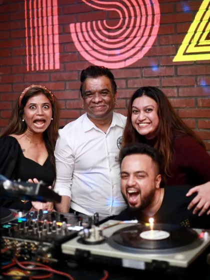 Celebrating with a special vinyl set of classic house. The crowd's reaction to the old school tunes was amazing.