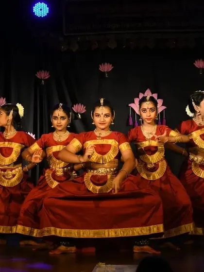 My heart swells with pride seeing my students from Bharathadyuthi Arts Center perform at the 'Mukula Nrithyothsava'. This is what we work towards: sharing the joy of dance together on stage.