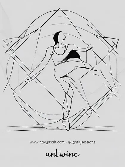 A poster for my "Untwine" Yin Yoga class, designed to release spine stress. It is great for those who spend a lot of time at a desk or simply need to rest and get out of their minds.