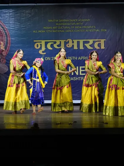 Extensive photo series from our production "Prema Vinod," presented at the Nrutyabharat national contest, highlighting the storytelling of Krishna and the Gopis.