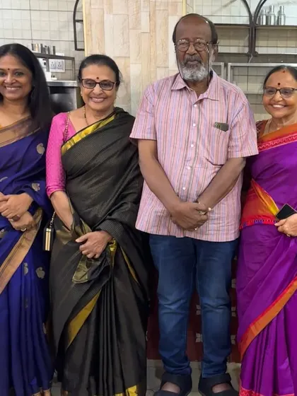 An afternoon filled with warmth, laughter, and stories with legends of Sugama Sangeetha. Sharing a meal and conversation with these senior artists is always a learning experience.